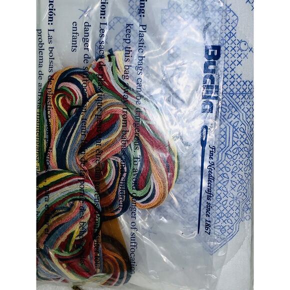 2 Bucilla Baby Bib Duck & Bunny Stamped Cross Stitch Kit 43067 Daisy Kingdom NEW - Picture 6 of 7